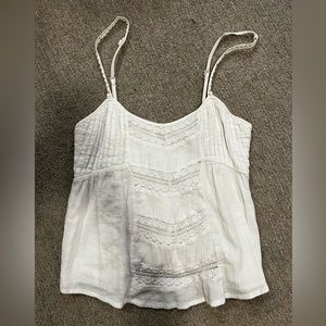 White crochet tank top